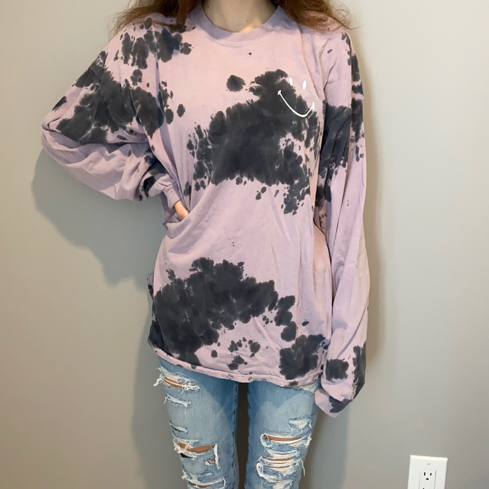 Desert Dreamer x Smiley TieDyed Long Sleeve TShirt